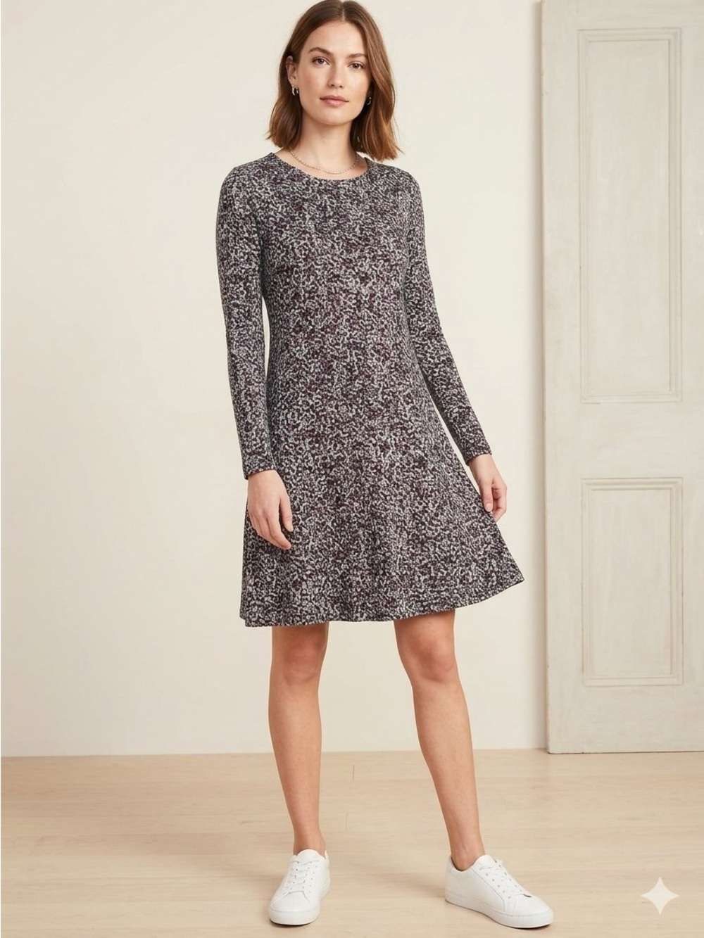 Old Navy animal knit Print swing Dress